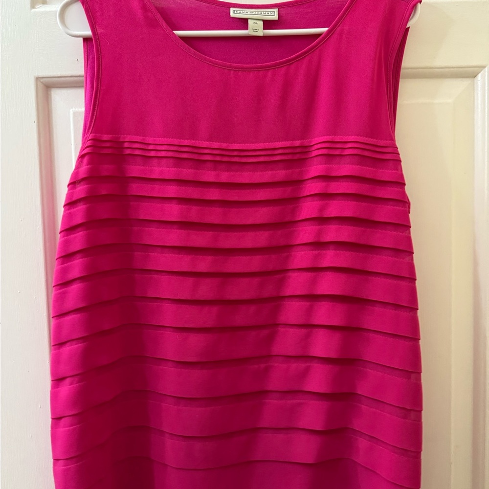 Dana Buchman Fuchsia Sleeveless Top